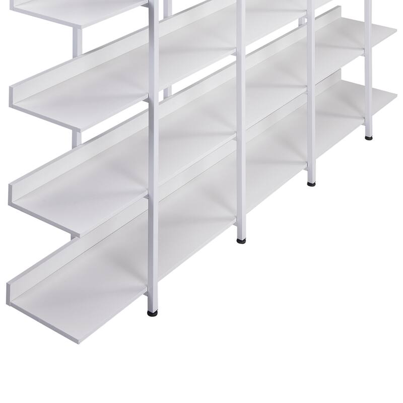 70.87" 5 Tier Bookcase with Metal Frame, MDF Board