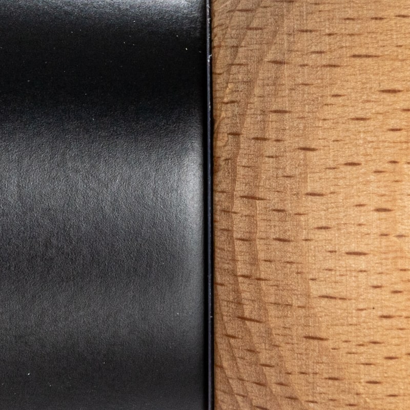 Two-Tone Rubberwood Salt and Pepper Mill