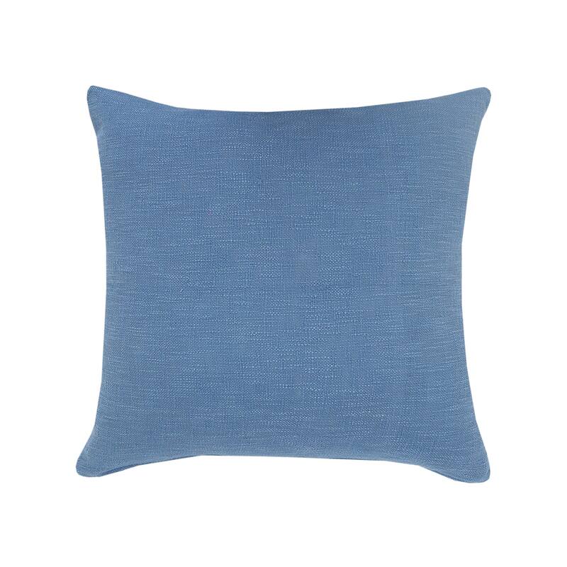 Handwoven Diamond Tufted Square Throw Pillows - 18" - Coronet Blue - Set of 2