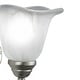 preview thumbnail 10 of 8, Bella 1-Light 7.25 in. W Brushed Nickel Bathroom Vanity Lighting Fixture, White Alabaster Scalloped Glass, Wall Mounted Sconce