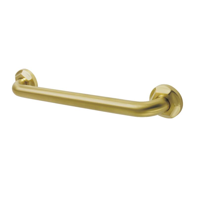 Kingston Brass Metropolitan 16-Inch x 1-1/4-Inch O.D Grab Bar - Brushed Brass
