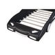 preview thumbnail 10 of 22, Twin Race Car-Shaped Bed with Wheels, Black