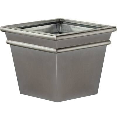 Square Titanium Look Finish Planter