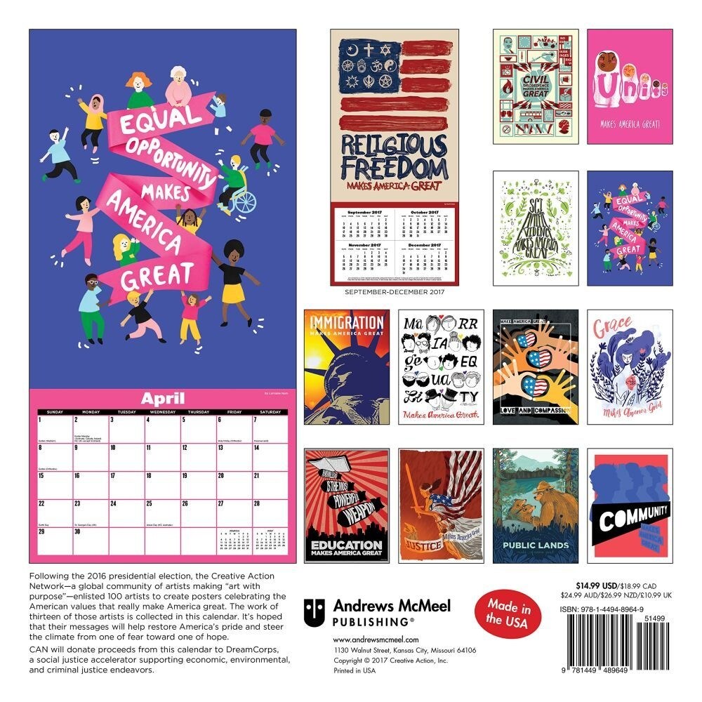 Shop What Really Makes America Great Wall Calendar More Folk Art