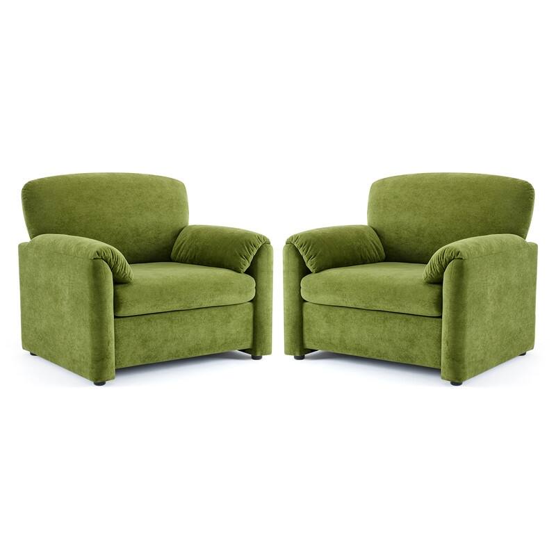 Modern Elephant Ears Armchair Accent Sofa Comfortable Seating for Living Room & Bedroom