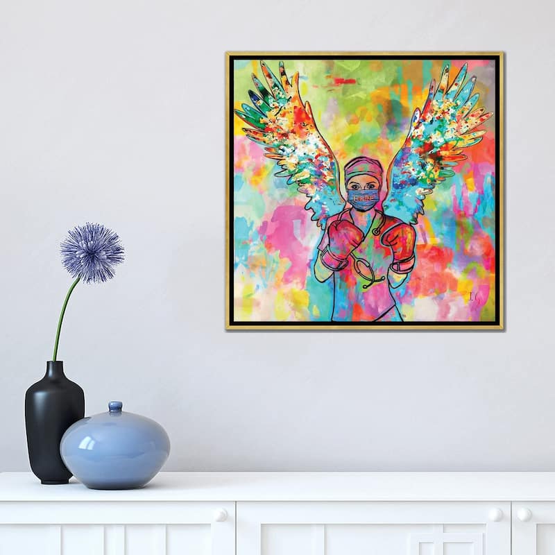 iCanvas "Today I Choose Hope" by Ivan Guaderrama Framed Canvas Print