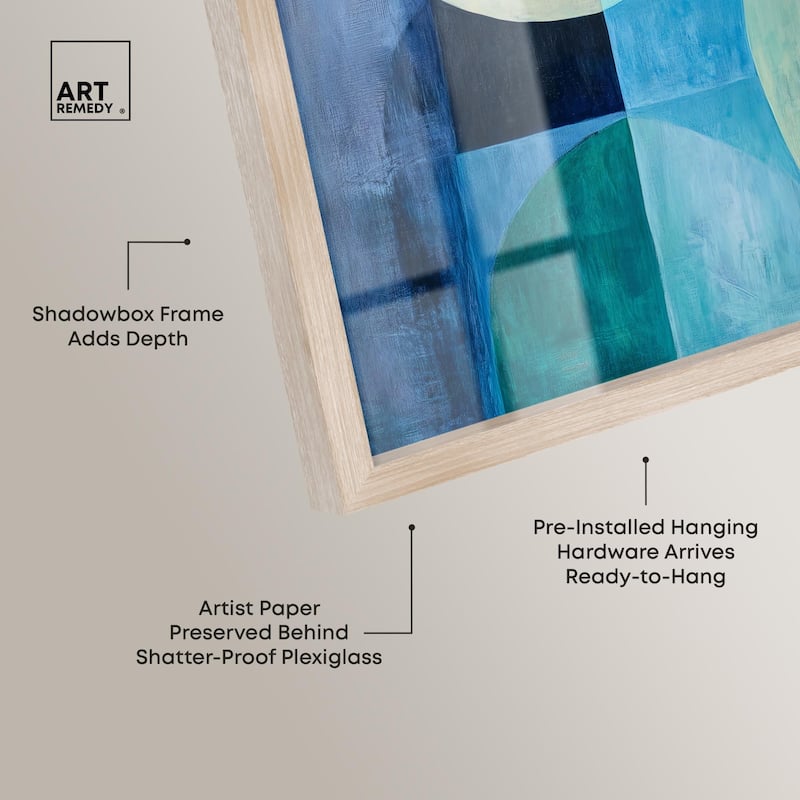 Color Blocks II Shadowbox by Art Remedy