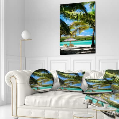Tropical Paradise - Beach and Shore Photo Canvas Art Print