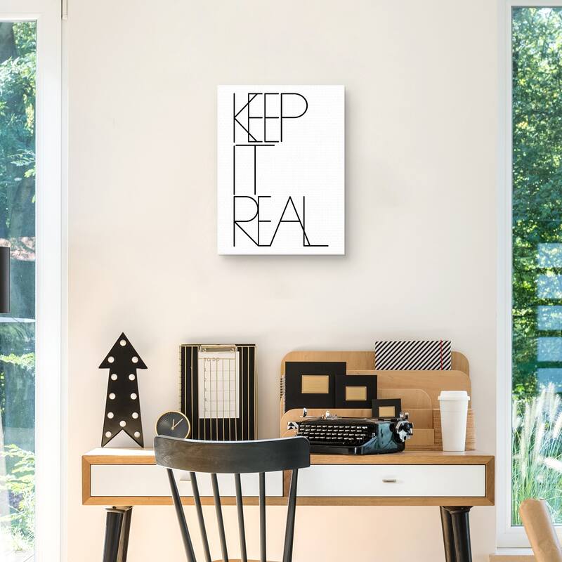 Keep it Real Canvas Art Print