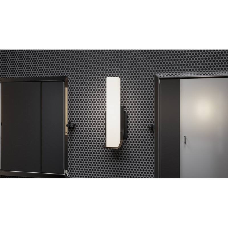 Blade LED Bathroom Vanity Light in Earth Black