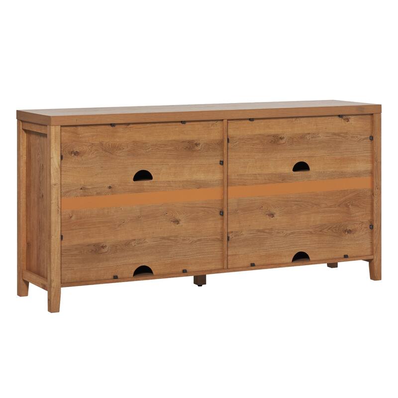 Walker Edison Modern 60-inch Reeded Sideboard with Arched Doors