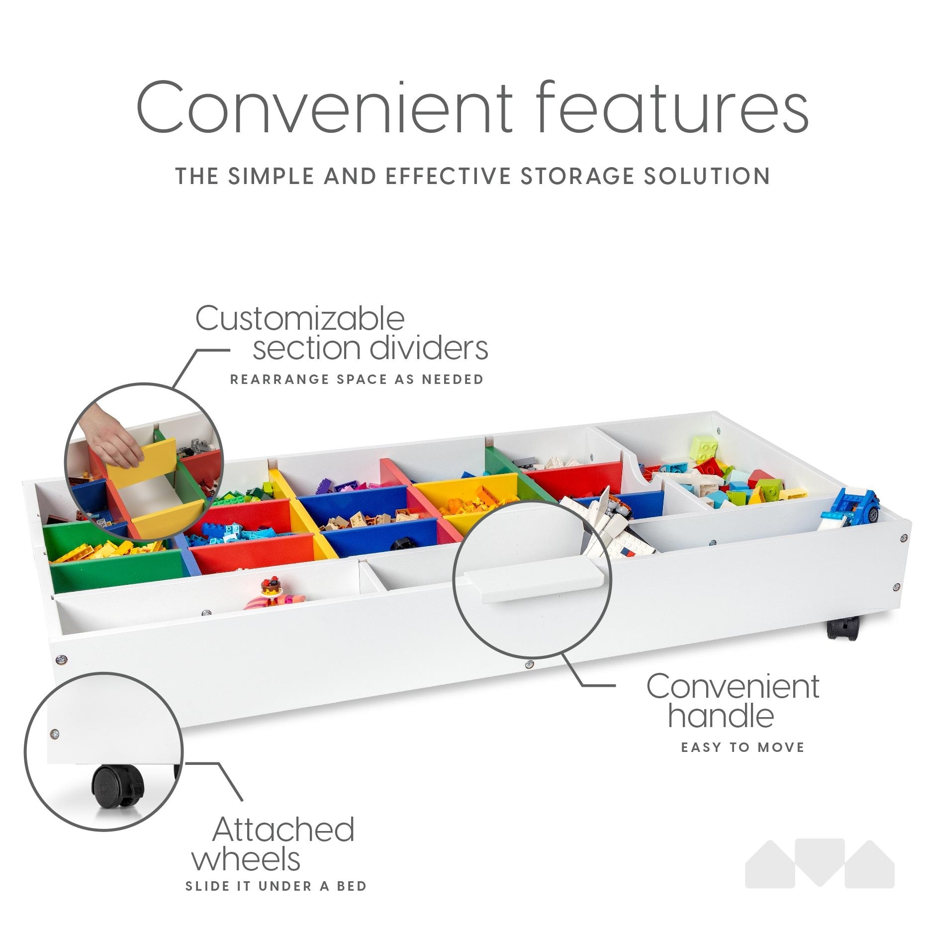 Lego under bed storage play table online