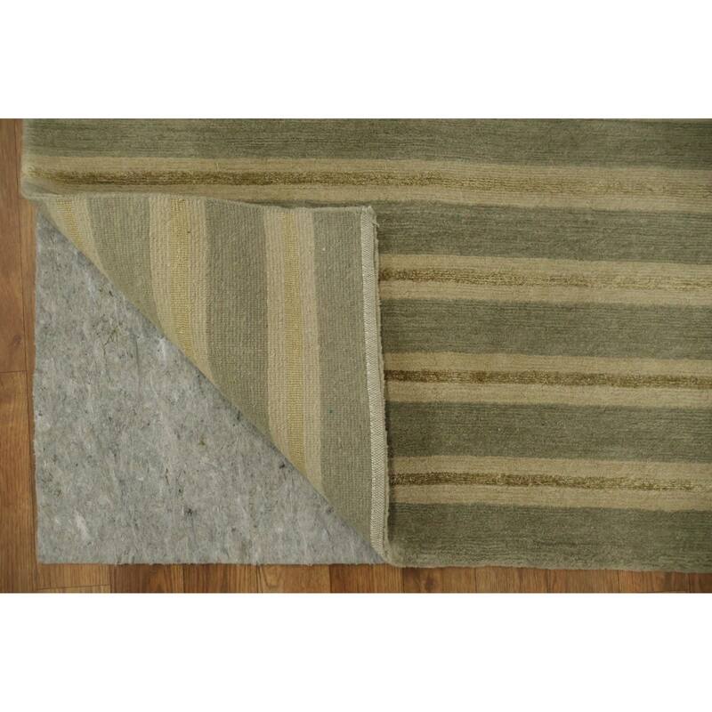 Hand Knotted Oriental 100% Wool Carpet Modern Abstract Multi-Colored Nepalese Area Rug - 5' 0'' X 3' 0''