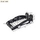 preview thumbnail 4 of 22, Twin Race Car-Shaped Bed with Wheels, Black