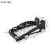 preview thumbnail 4 of 10, Twin Size Race Car-Styled Platform Bed with Functional Wheels and Safety Rails