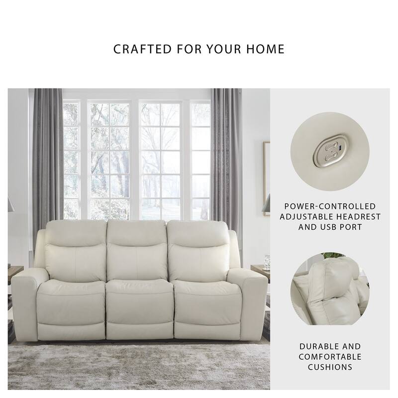 Signature Design by Ashley Mindanao Coconut Power Reclining Sofa - 89"W x 42"D x 43"H