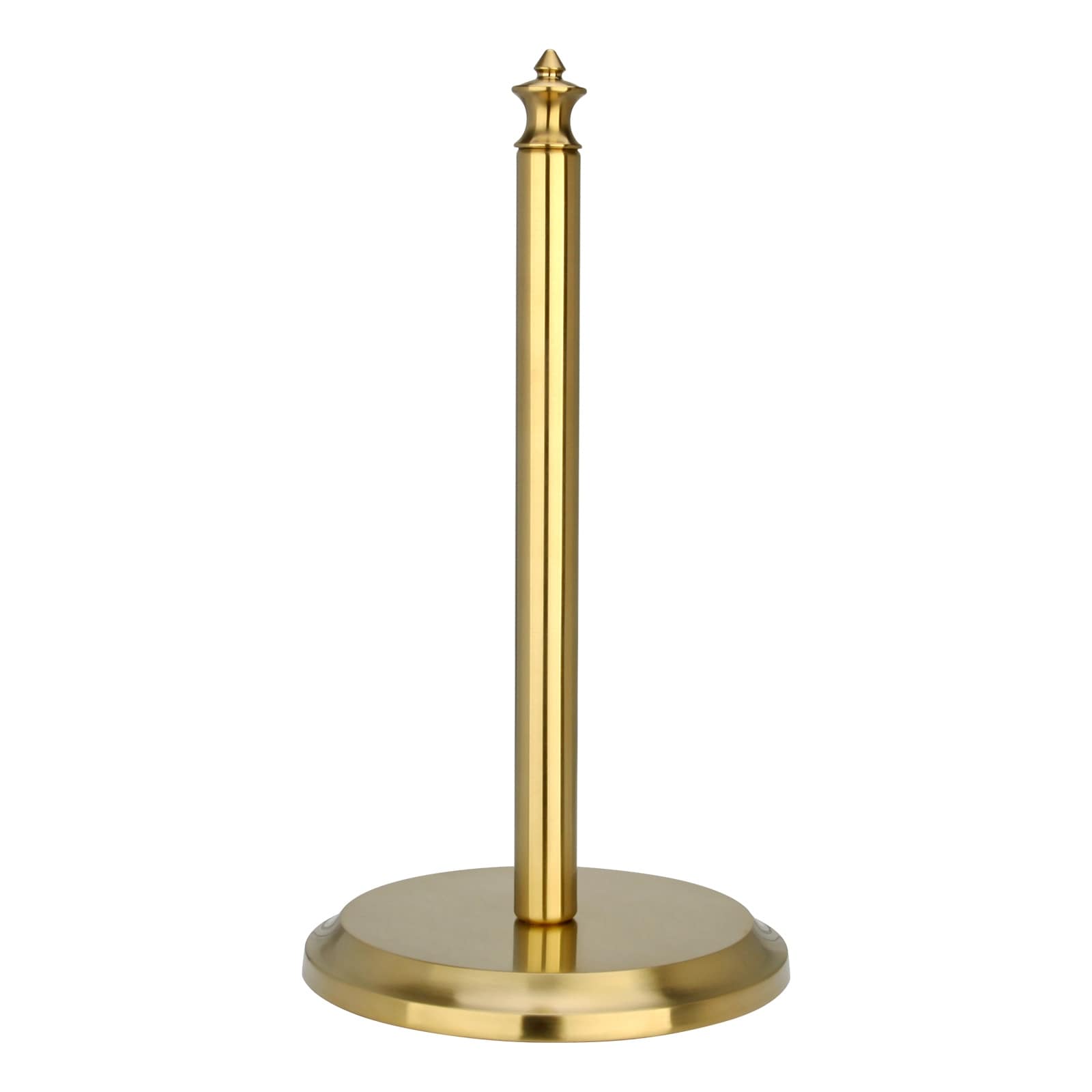 Kitchen Details Satin Gold Metal Freestanding Paper Towel Holder in the Paper  Towel Holders department at