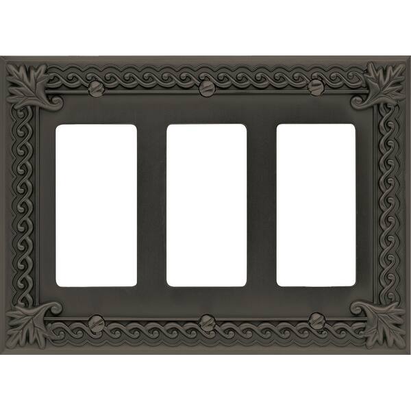 Atlas Homewares Vntr Venetian Triple Rocker Switch Plate