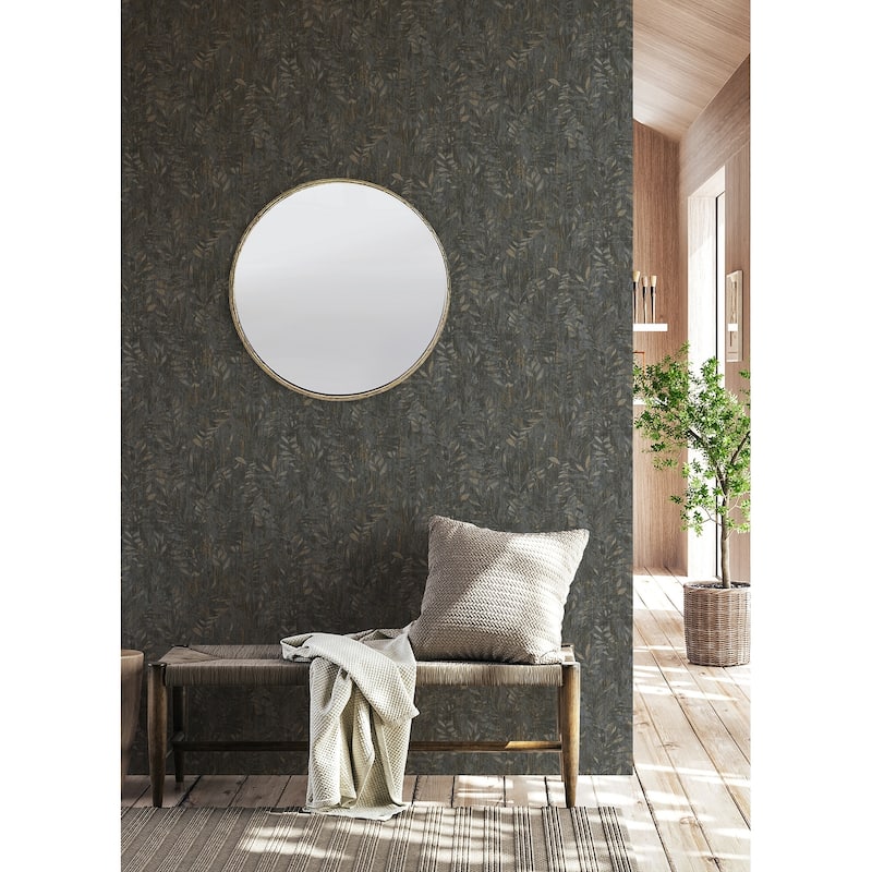 Advantage Beck Charcoal Leak Wallpaper - 20.9 x 396 x 0.025