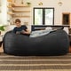 preview thumbnail 12 of 49, Jaxx 7ft Oversized Bean Bag Couch – Extra Large 3-Seat Floor Sofa with Washable Cover Play Rooms, Living Rooms & Basements Black