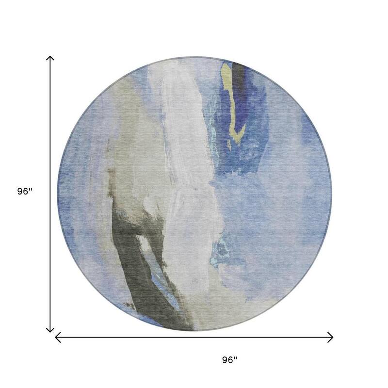 HomeRoots Abstract Transitional Rectangle Outdoor Rug