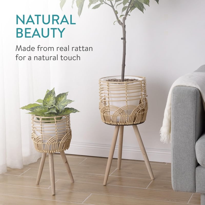 Style Plant Stand Set For House And Outdoor Plants - 10.83 x 10.83 x 23.62 inches
