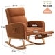 preview thumbnail 55 of 105, HOMYKA Rocking Chair for Nursery with Footrest