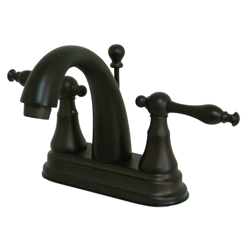 Kingston Brass Normandy Centerset Bathroom Faucet with Brass Pop-Up - Oil Rubbed Bronze