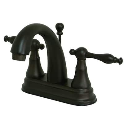 Kingston Brass Normandy Centerset Bathroom Faucet with Brass Pop-Up