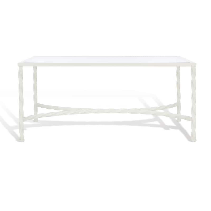 SAFAVIEH Couture Matilda Gold Leaf Glass Coffee Table