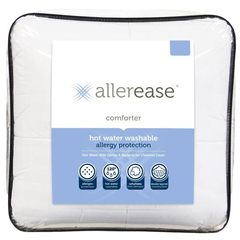 AllerEase Hot Water Washable Allergy Protection Comforter - Twin