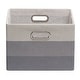 preview thumbnail 5 of 5, Lambs & Ivy Gray Ombre Foldable/Collapsible Storage Bin/Basket- 2 Pack