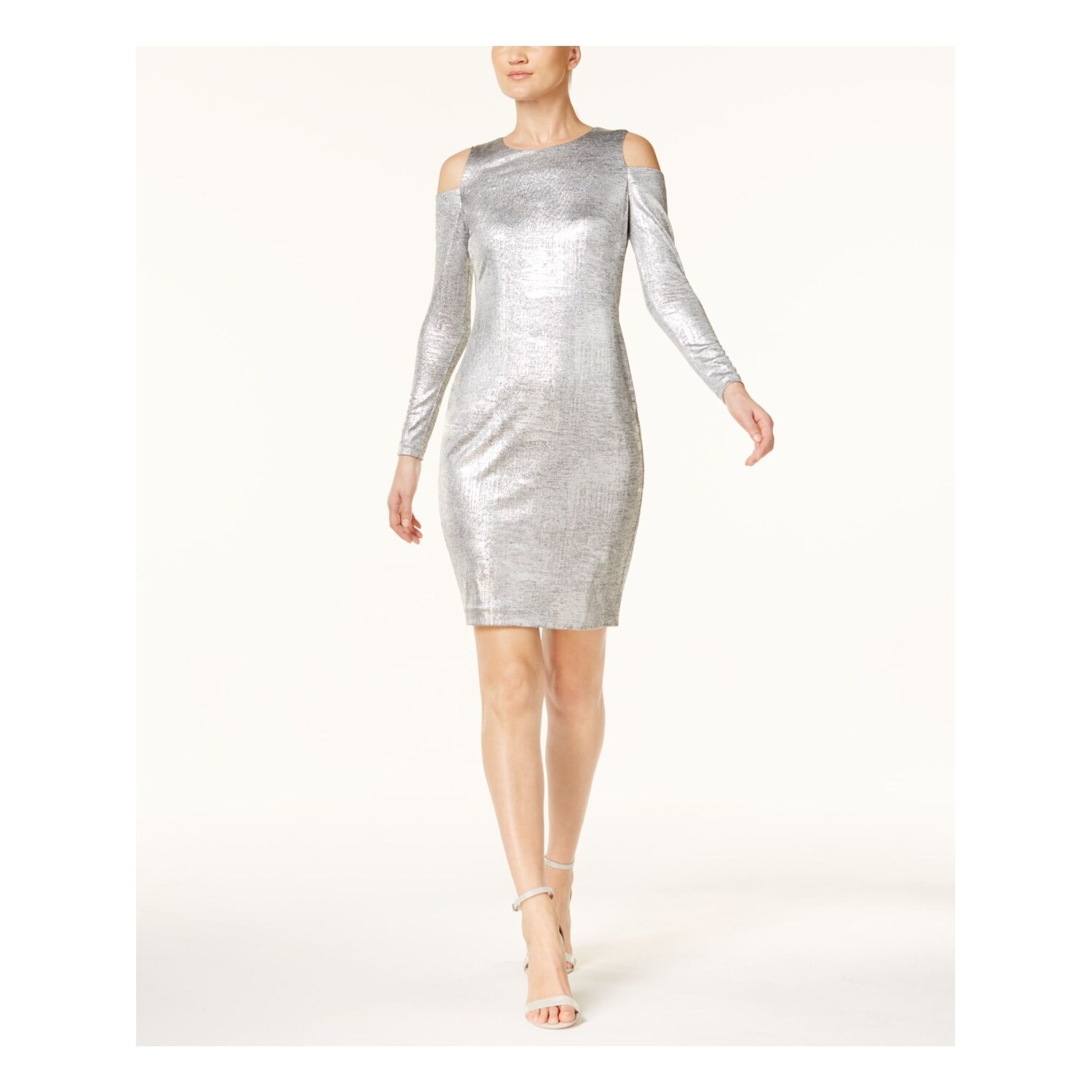 calvin klein silver dress