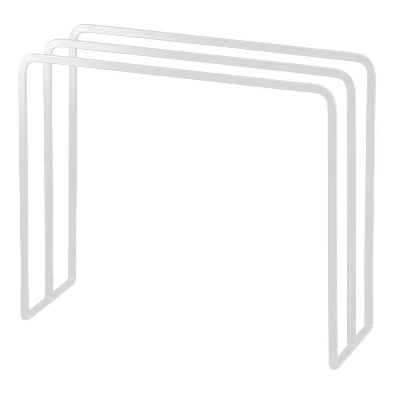 Yamazaki Home Dish Towel Hanger, Steel - L 3.94 x W 11.81 x H 9.84 inches - White