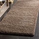 preview thumbnail 158 of 239, SAFAVIEH Santa Monica Shag Einara 2-inch Thick Area Rug 2'3" x 11' Runner - Taupe - Runner