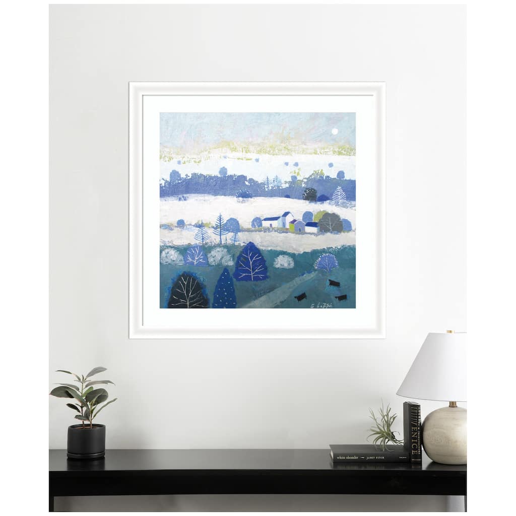 Kate and Laurel Framed Art Winter Dales by Guilana Lazzerini