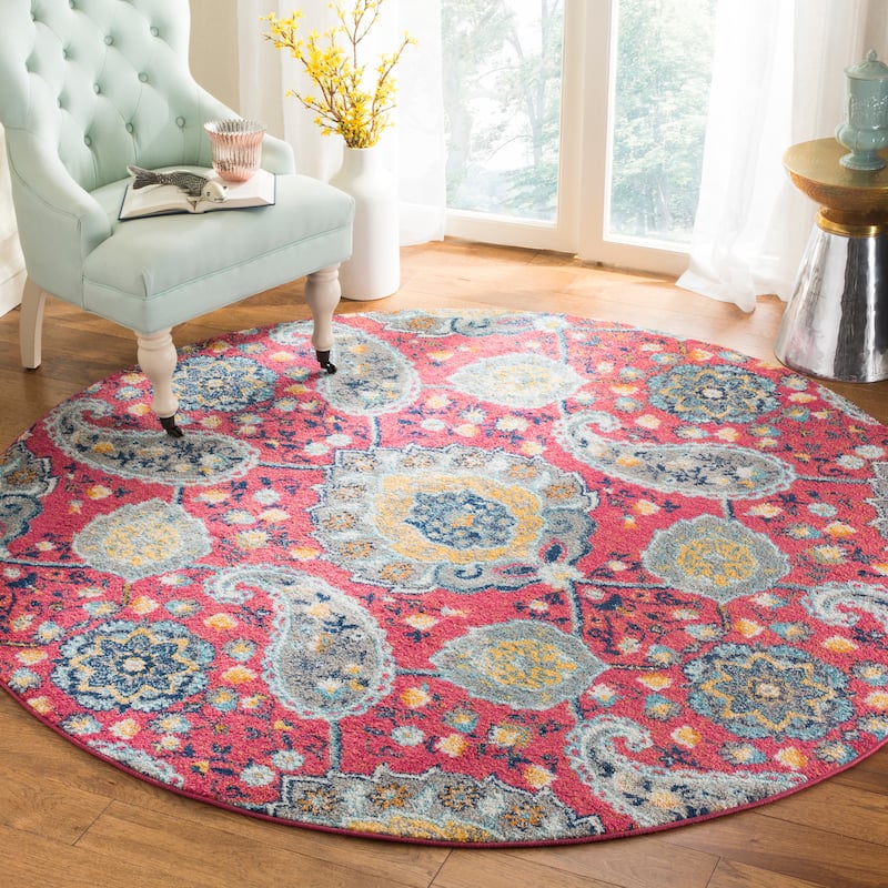 SAFAVIEH Madison Belle Boho Glam Paisley Pattern Area Rug