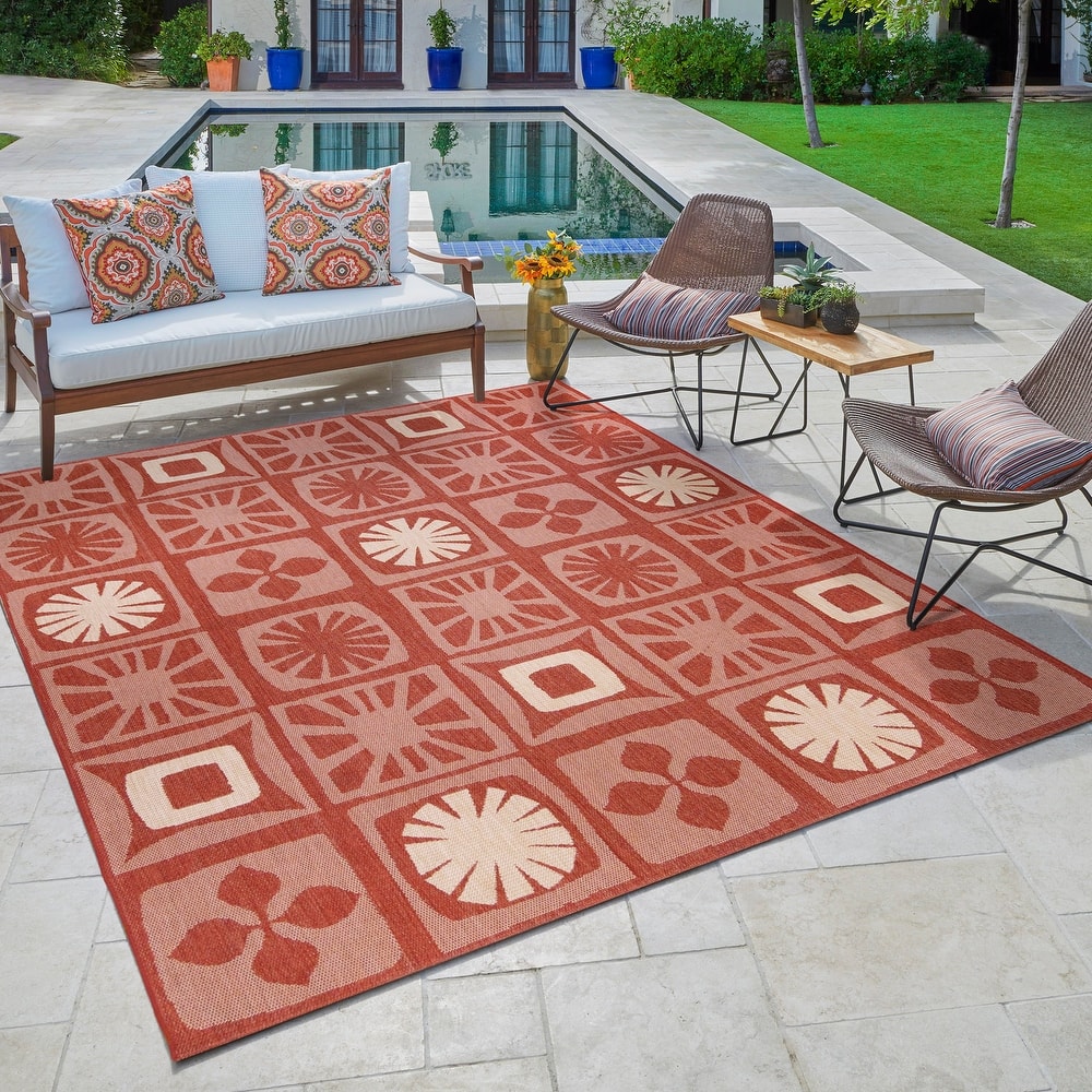Reyn Spooner Tradewinds Hawaiian Tropical UV Protected Polypropylene Flatweave Indoor/ Outdoor Area Rug Collection