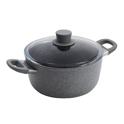 ZWILLING Parma Plus Ceramic 4.8-qt Aluminum Ceramic Nonstick Dutch Oven with Lid - Grey