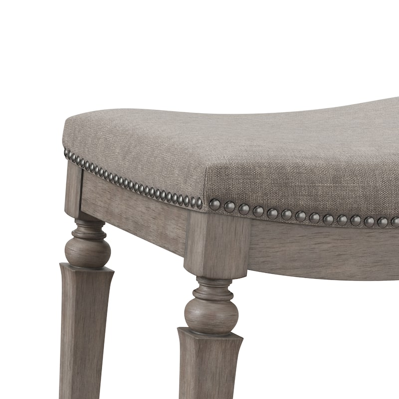 Hillsdale Furniture Vetrina Wood Backless Counter Height Stool - 21.5"W x 15.5"L x 27"H
