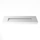 preview thumbnail 76 of 157, Pyramid Solid Surface Wall-Mounted Bathroom Sink 72" - White