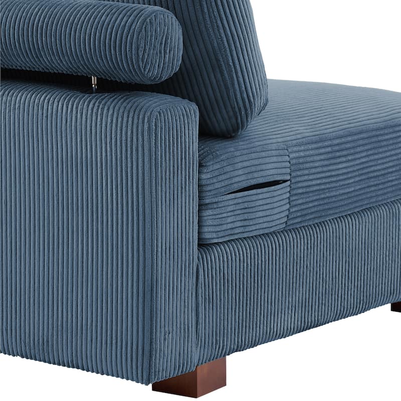 Corduroy Armchair Sofa Corner Chairs With Pillows