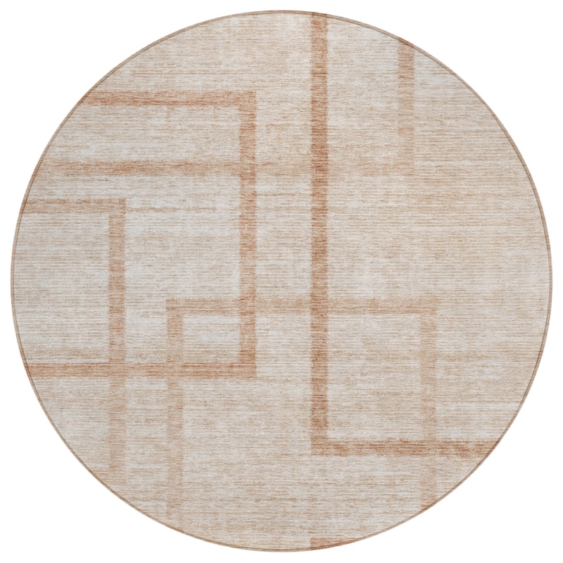 Machine Washable Indoor/ Outdoor Chantille Contemporary Geo Rug