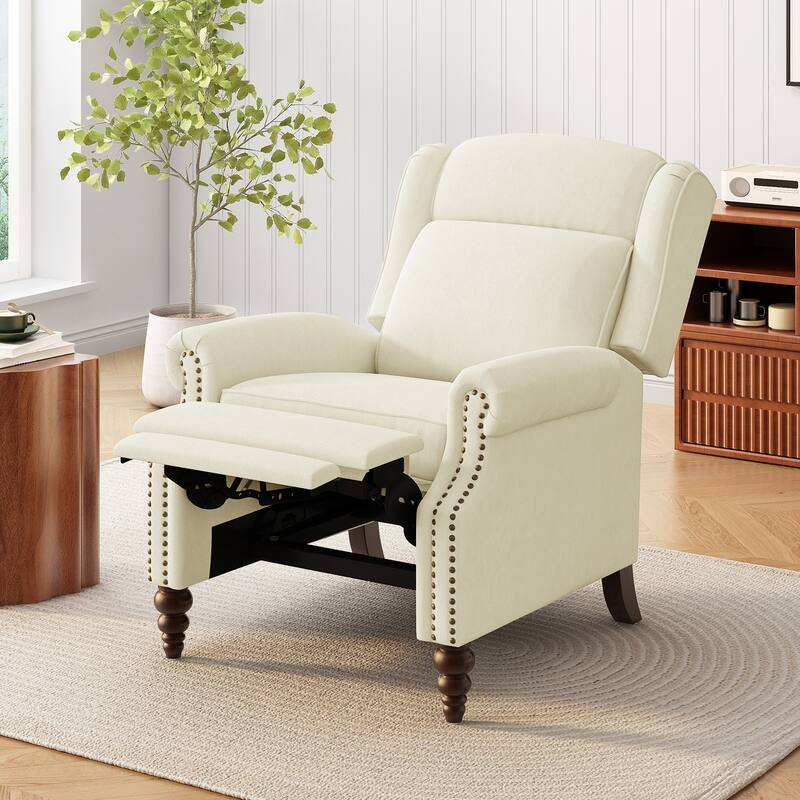 29.75" Push Back Recliner Chair Upholstered Recliner