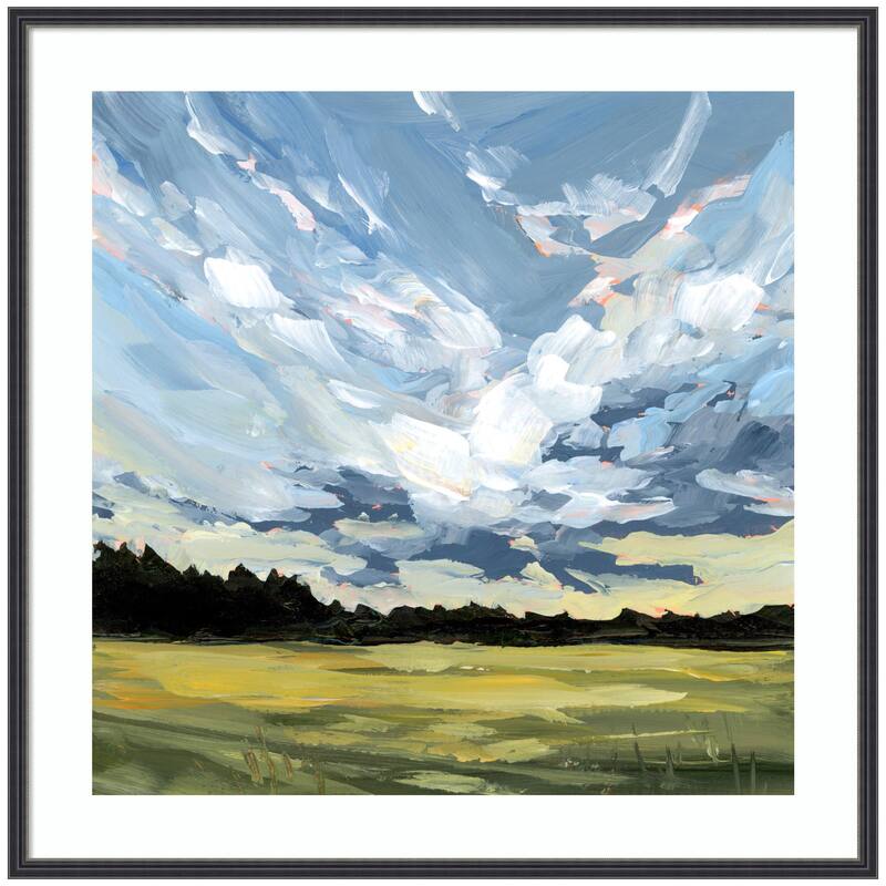 Kate and Laurel Framed Art Before The Storm by Emily Kenney - 33x33 - Black