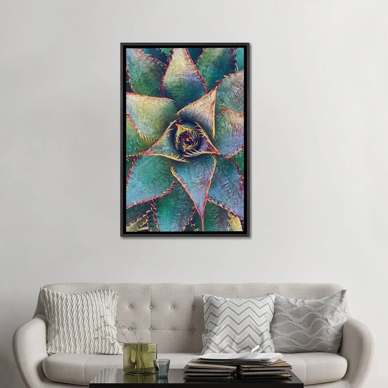 iCanvas "Mexican Agave" by Ievgeniia Bidiuk Framed