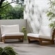 preview thumbnail 5 of 36, Sherwood Outdoor Club Chairs (Set of 2) by Christopher Knight Home