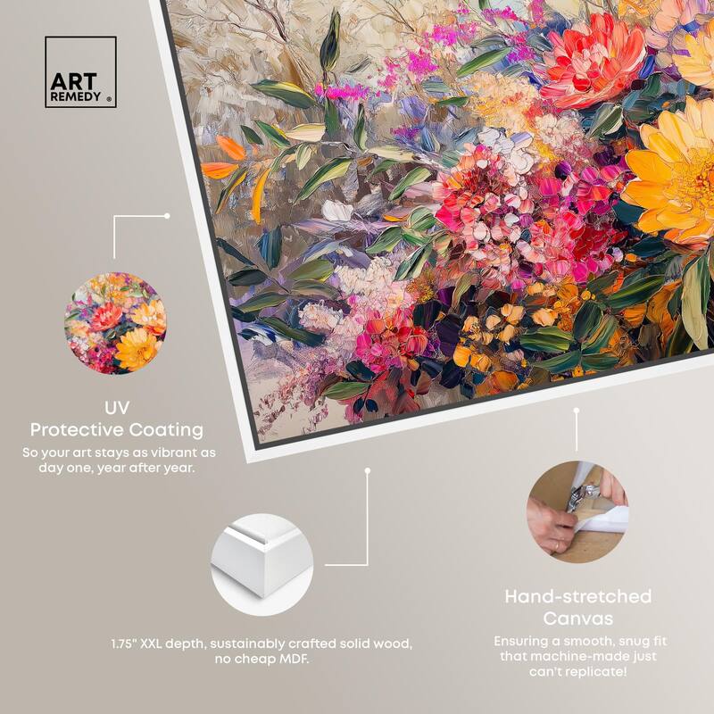 Golden Hour Garden Canvas by Art Remedy