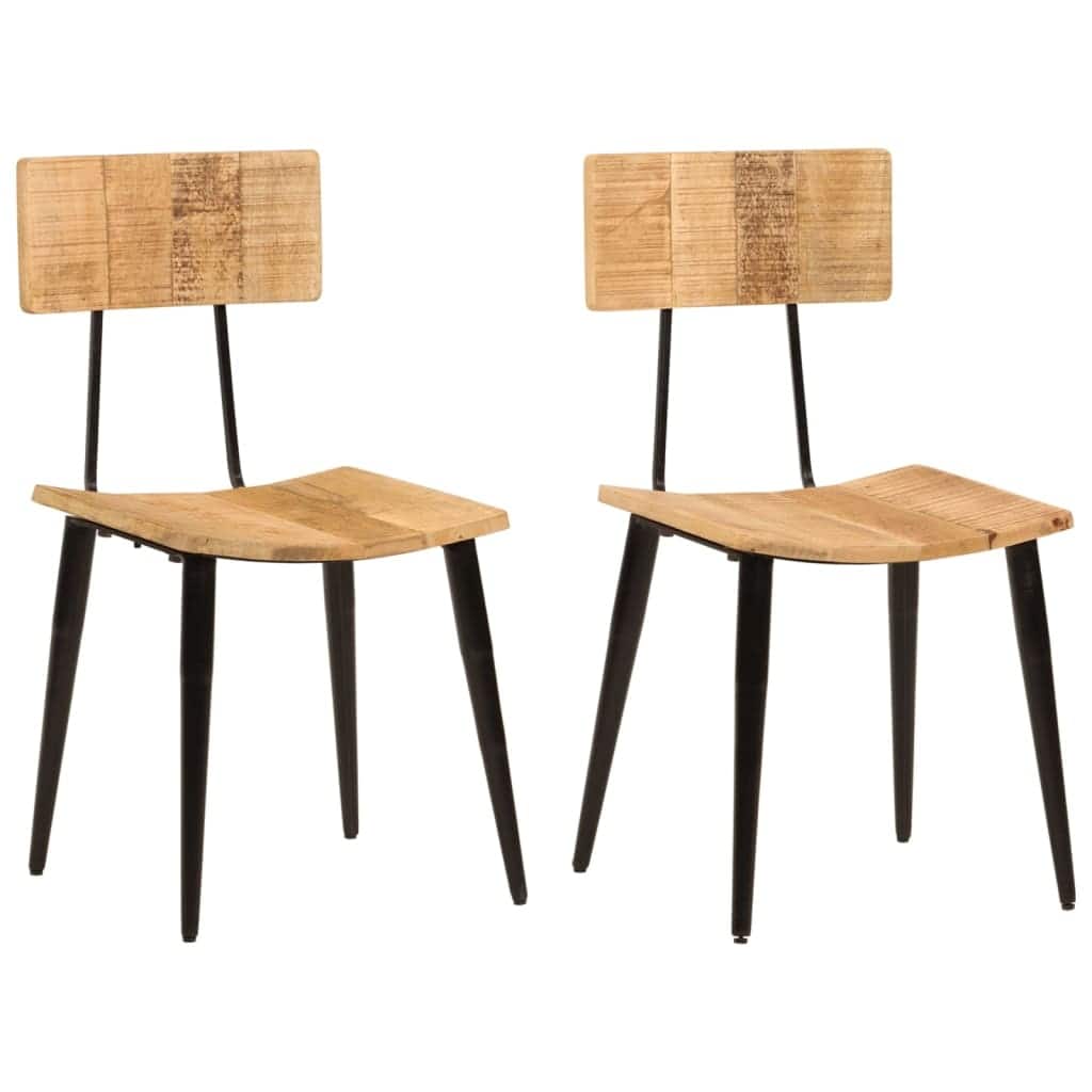 vidaXL Dining Chairs 2/4 pcs Solid Reclaimed Wood/Solid Wood Mango