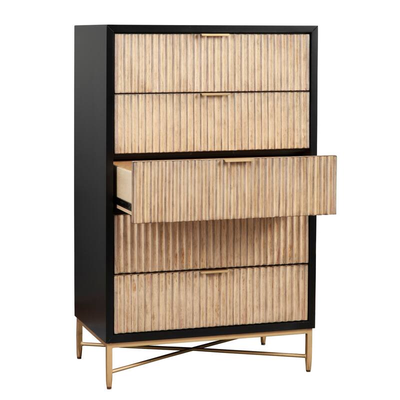 Origins by Alpine 5 Drawer Larsen Chest